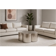 Meridian Furniture Lucky Silver Iron Coffee Table