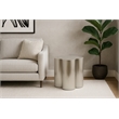 Meridian Furniture Lucky Silver Iron End Table