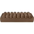 Meridian Furniture Rumble Brown Vegan Leather Bench
