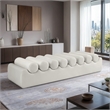 Meridian Furniture Rumble Cream Vegan Leather Bench