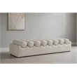 Meridian Furniture Rumble Cream Vegan Leather Bench