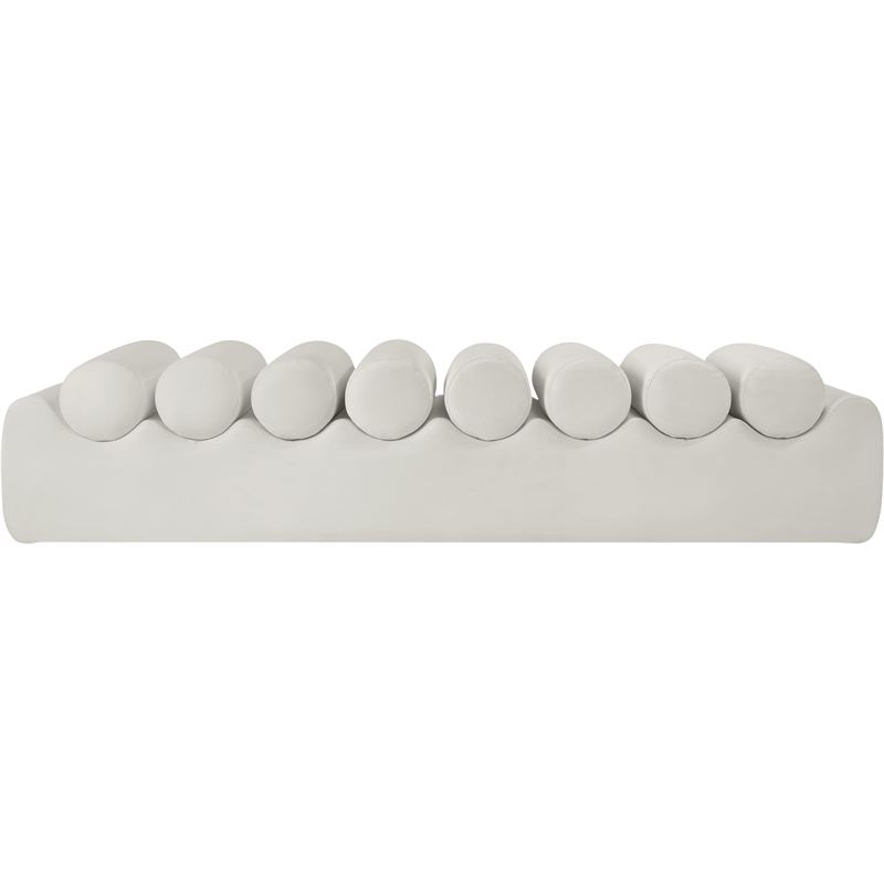 Meridian Furniture Rumble Cream Vegan Leather Bench