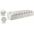 Meridian Furniture Rumble Cream Vegan Leather Bench
