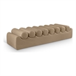 Meridian Furniture Rumble Tan Vegan Leather Bench