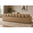 Meridian Furniture Rumble Tan Vegan Leather Bench