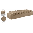 Meridian Furniture Rumble Tan Vegan Leather Bench