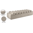 Meridian Furniture Rumble Taupe Vegan Leather Bench