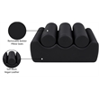 Meridian Furniture Rumble Black Vegan Leather Bench