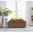 Meridian Furniture Rumble Brown Vegan Leather Bench