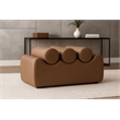 Meridian Furniture Rumble Brown Vegan Leather Bench