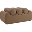 Meridian Furniture Rumble Brown Vegan Leather Bench