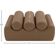 Meridian Furniture Rumble Brown Vegan Leather Bench
