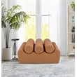 Meridian Furniture Rumble Cognac Vegan Leather Bench