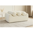 Meridian Furniture Rumble Cream Vegan Leather Bench