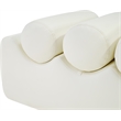 Meridian Furniture Rumble Cream Vegan Leather Bench