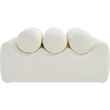 Meridian Furniture Rumble Cream Vegan Leather Bench