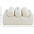 Meridian Furniture Rumble Cream Vegan Leather Bench