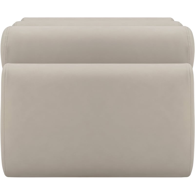 Meridian Furniture Rumble Taupe Vegan Leather Bench
