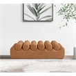Meridian Furniture Rumble Cognac Vegan Leather Bench