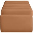 Meridian Furniture Rumble Cognac Vegan Leather Bench