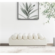 Meridian Furniture Rumble Cream Vegan Leather Bench