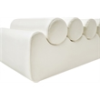 Meridian Furniture Rumble Cream Vegan Leather Bench