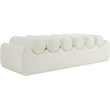 Meridian Furniture Rumble Cream Vegan Leather Bench