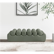 Meridian Furniture Rumble Green Vegan Leather Bench