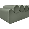 Meridian Furniture Rumble Green Vegan Leather Bench