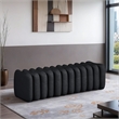 Meridian Furniture Atticus Black Vegan Leather Bench