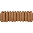 Meridian Furniture Atticus Cognac Vegan Leather Bench