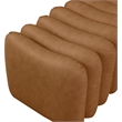 Meridian Furniture Atticus Cognac Vegan Leather Bench