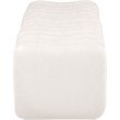 Meridian Furniture Atticus Cream Vegan Leather Bench