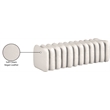 Meridian Furniture Atticus Cream Vegan Leather Bench