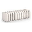 Meridian Furniture Atticus Cream Vegan Leather Bench