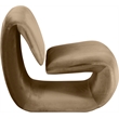 Meridian Furniture Nouveau Beige Velvet Accent Chair