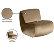 Meridian Furniture Nouveau Beige Velvet Accent Chair