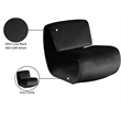 Meridian Furniture Nouveau Black Velvet Accent Chair