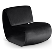 Meridian Furniture Nouveau Black Velvet Accent Chair