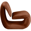 Meridian Furniture Nouveau Cognac Velvet Accent Chair