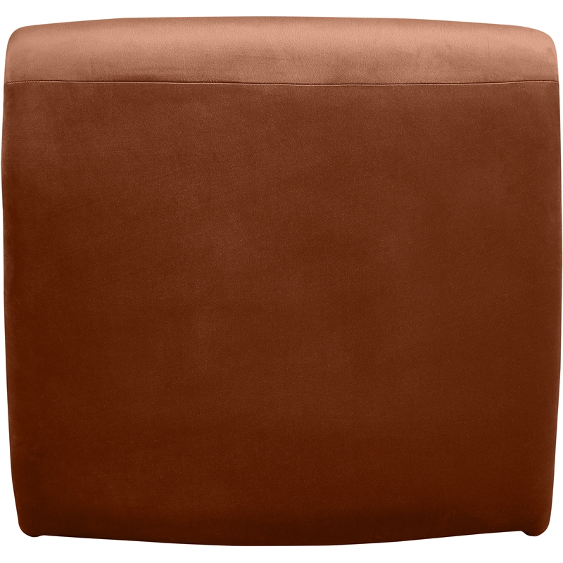 Meridian Furniture Nouveau Cognac Velvet Accent Chair