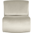 Meridian Furniture Nouveau Cream Velvet Accent Chair