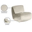 Meridian Furniture Nouveau Cream Velvet Accent Chair
