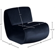 Meridian Furniture Nouveau Navy Velvet Accent Chair