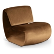 Meridian Furniture Nouveau Saddle Velvet Accent Chair