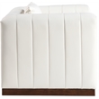 Meridian Furniture Mallina Cream Vegan Leather Chair