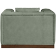 Meridian Furniture Mallina Green Vegan Leather Chair