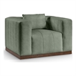 Meridian Furniture Mallina Green Vegan Leather Chair