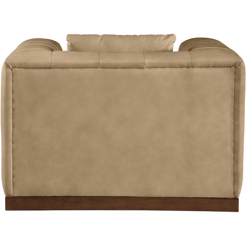 Meridian Furniture Mallina Tan Vegan Leather Chair