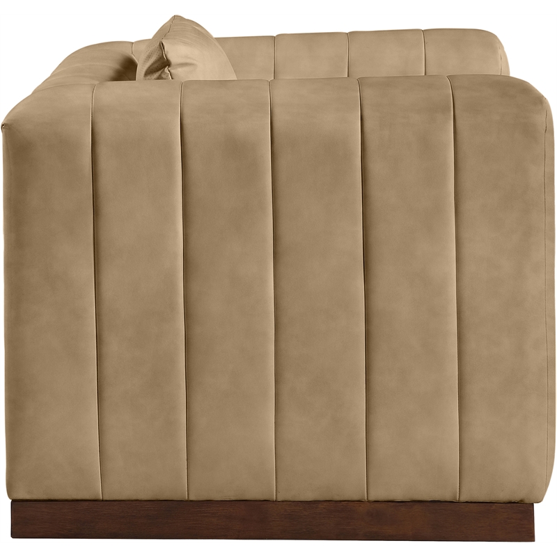 Meridian Furniture Mallina Tan Vegan Leather Chair